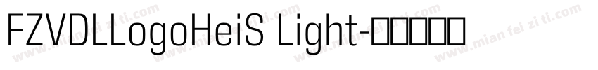 FZVDLLogoHeiS Light字体转换